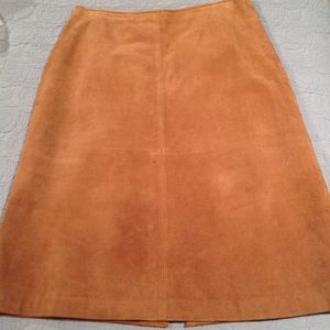 Suede skirt